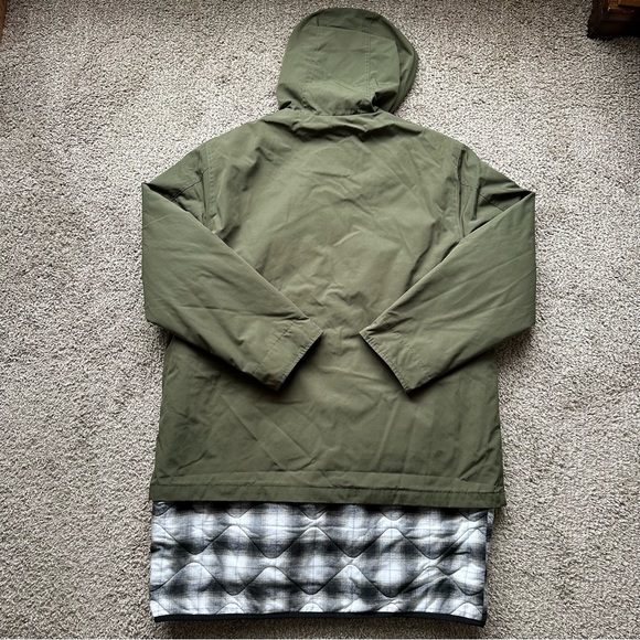 FOLSOM UTILITY JACKET MENS DETACHABLE QUILTED THERMORE INSULATED HOODED WHITE - Picture 2 of 11